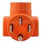 Ac Works Plug Adapter, L14-20R, 14-50P, L14-20P, 14-50P, 0 ft., Orange AD1450L1420 - alternate 5